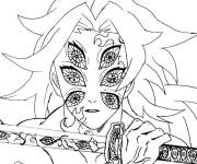 Coloriage Demon slayer kokushibo 