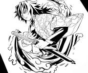 Coloriage Giyuu Personnage Anime