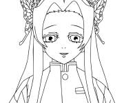 Coloriage Kanae Demon Slayer