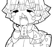 Coloriage Sabito dans le manga Demon Slayer