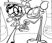 Coloriage Dexter: Dee Dee aime le chocolat