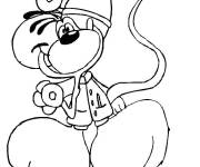 Coloriage Diddl le docteur