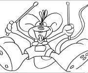 Coloriage Diddl le maestro