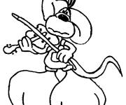 Coloriage et dessins gratuit Diddl le musicien à imprimer