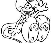 Coloriage et dessins gratuit Diddl te saluant à imprimer