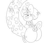 Coloriage Diddlina sur la lune