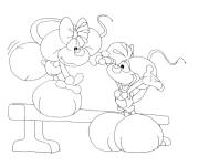 Coloriage Image Diddl et Diddlina