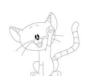 Coloriage Le chat Milimilts de Diddl