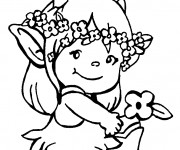 Coloriage Petite Fille Didou