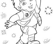 Coloriage Diego de Dora l'exploratrice