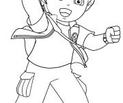 Coloriage Diego heureux de dessin anim&eacute;