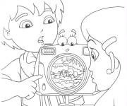 Coloriage Go Diego cousin de Dora