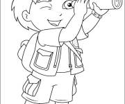 Coloriage et dessins gratuit L'explorateur Diego Go à imprimer