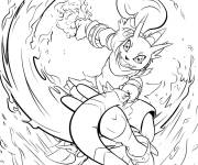 Coloriage Attaques de Digimon Biyomon