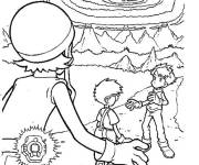 Coloriage Aventure Digimon pour enfants