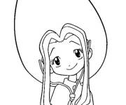 Coloriage et dessins gratuit Belle Fille de Digimon à imprimer