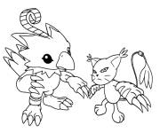 Coloriage et dessins gratuit Biyomon de Digimon à imprimer