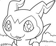 Coloriage DemiVeemon Digimon
