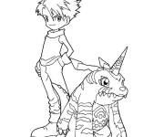 Coloriage Digimon dessin anim&eacute;