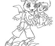 Coloriage Digimon &eacute;quipe