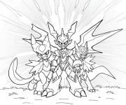 Coloriage Digimon Fusion