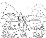 Coloriage Digimon Guilmon