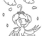 Coloriage Digimon Palmier au crayon
