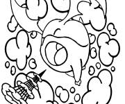 Coloriage Digimon Patamon Boum Bulle