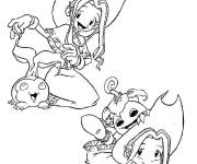 Coloriage Digimon simple