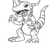 Coloriage Dinosaure Digimon