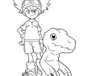 Coloriage Equipe Digimon pour enfants