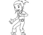 Coloriage et dessins gratuit Fille de Digimon à imprimer