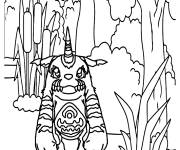Coloriage Gabumon de Digimon