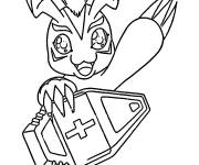 Coloriage Gomamon heureux