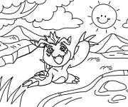 Coloriage Gomamon mignon