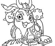 Coloriage Gomamon Vik&eacute;mon Digimon