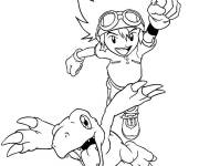 Coloriage H&eacute;ros de Digimon