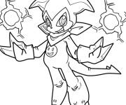 Coloriage Impmon Digimon