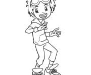 Coloriage et dessins gratuit Jeune enfant de cartoon Digimon à imprimer
