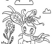 Coloriage Monstre Palmon Digimon