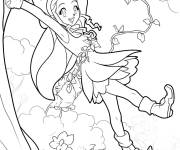 Coloriage Palmier en fleurs