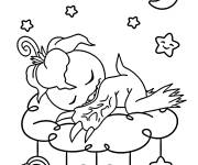 Coloriage Palmier endormi de Digimon