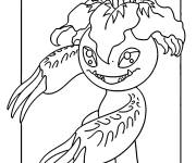 Coloriage Palmon Digimon dessin&eacute; &agrave; la main