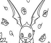 Coloriage Patamon en sautant