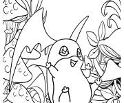 Coloriage Patamon Mignon de Digimon