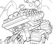 Coloriage et dessins gratuit Diniotrux Ankylosval en travaillant à imprimer