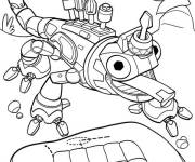 Coloriage Dinotrux Revvit avec sa langue de roulette