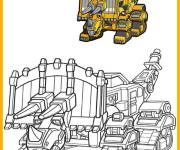 Coloriage Dozeratops avec mod&egrave;le