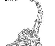 Coloriage Kranosaure Skaia Dinotrux