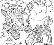 Coloriage Les dinosaures de Dinotrux